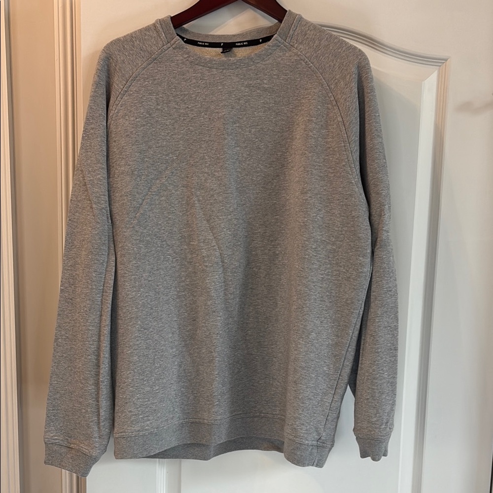 Public Rec Men’s Crew Neck Sweatshirt- Gray